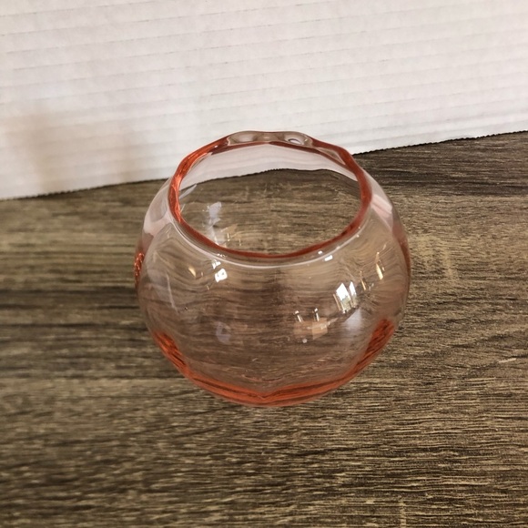 Vtg Pink Optic Swirl Bud Vase - Picture 2 of 9
